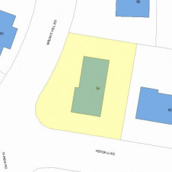 54 Walnut Hill Rd, Newton, MA 02459 plot plan