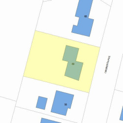 60 Lindbergh Ave, Newton, MA 02465 plot plan