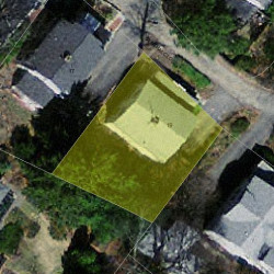 19 Central Close, Newton, MA 02466 aerial view