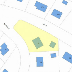 20 Morton St, Newton, MA 02459 plot plan