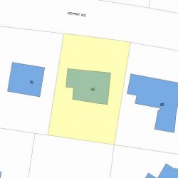 66 Moffat Rd, Newton, MA 02468 plot plan