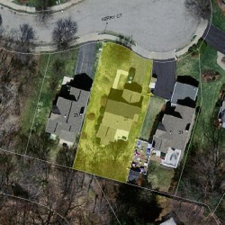 27 Kerry Ct, Newton, MA 02465 aerial view