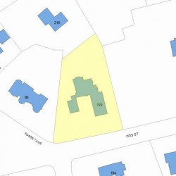 199 Otis St, Newton, MA 02465 plot plan