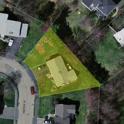 133 Andrew St, Newton, MA 02461 aerial view
