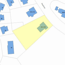 404 Fuller St, Newton, MA 02465 plot plan