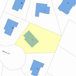 8 Bunny Cir, Newton, MA 02458 plot plan