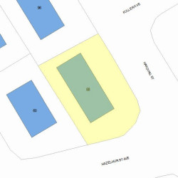 88 Harding St, Newton, MA 02465 plot plan