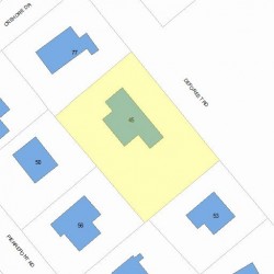 45 Deforest Rd, Newton, MA 02462 plot plan