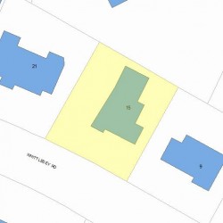 15 Whittlesey Rd, Newton, MA 02459 plot plan