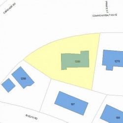 1280 Commonwealth Ave, Newton, MA 02465 plot plan