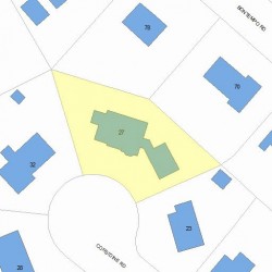 27 Considine Rd, Newton, MA 02459 plot plan