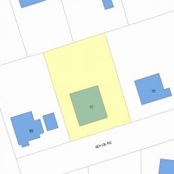 57 Royce Rd, Newton, MA 02459 plot plan