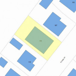 111 Floral St, Newton, MA 02461 plot plan