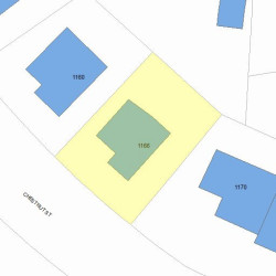 1166 Chestnut St, Newton, MA 02465 plot plan