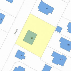 28 Copley St, Newton, MA 02458 plot plan