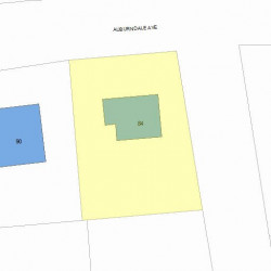 84 Auburndale Ave, Newton, MA 02465 plot plan