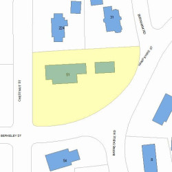 51 Hampshire St, Newton, MA 02465 plot plan