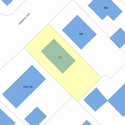 172 Linwood Ave, Newton, MA 02460 plot plan