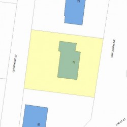 79 Concolor Ave, Newton, MA 02458 plot plan