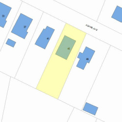 45 Adams Ave, Newton, MA 02465 plot plan