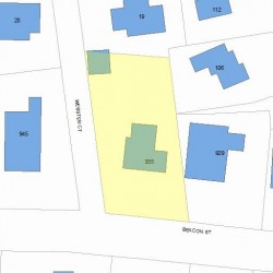 935 Beacon St, Newton, MA 02459 plot plan