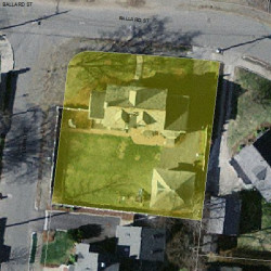 25 Ballard St, Newton, MA 02459 aerial view