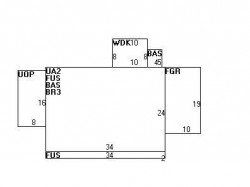 44 Solon St, Newton, MA 02461 floor plan