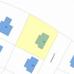 136 Fessenden St, Newton, MA 02460 plot plan