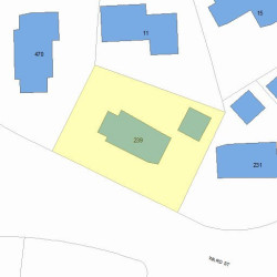 239 Ward St, Newton, MA 02459 plot plan