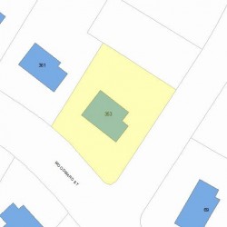 353 Woodward St, Newton, MA 02468 plot plan