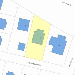 7 Charlesbank Ter, Newton, MA 02458 plot plan