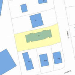 77 Bourne St, Newton, MA 02466 plot plan