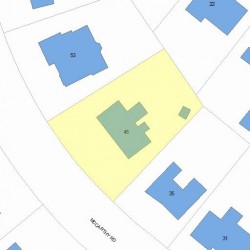45 Mccarthy Rd, Newton, MA 02459 plot plan