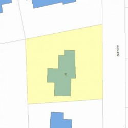 15 Glen Ave, Newton, MA 02459 plot plan