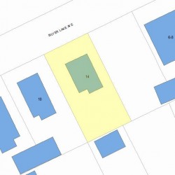 14 Silver Lake Ave, Newton, MA 02458 plot plan