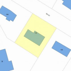 138 Day St, Newton, MA 02466 plot plan