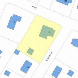 228 Mill St, Newton, MA 02460 plot plan