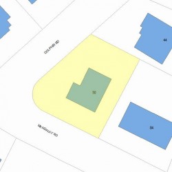 50 Dolphin Rd, Newton, MA 02459 plot plan