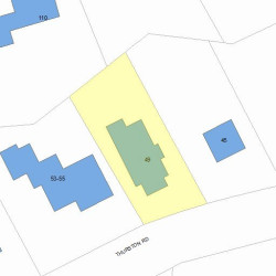 49 Thurston Rd, Newton, MA 02464 plot plan