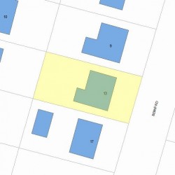 13 Bemis Rd, Newton, MA 02460 plot plan