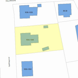 1044 Chestnut St, Newton, MA 02464 plot plan