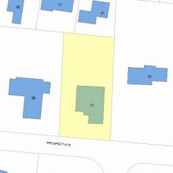 61 Prospect Ave, Newton, MA 02460 plot plan