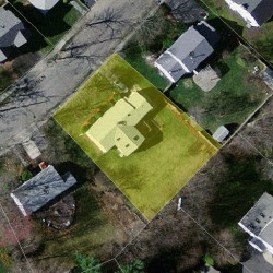 46 Marvin Ln, Newton, MA 02459 aerial view