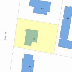 392 Lowell Ave, Newton, MA 02460 plot plan