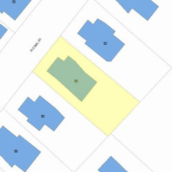 86 Floral St, Newton, MA 02461 plot plan