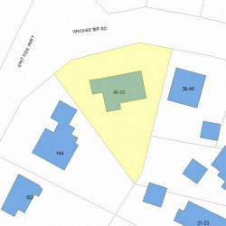 50 Winchester Rd, Newton, MA 02458 plot plan