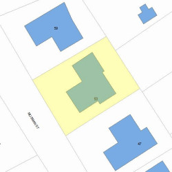 53 Mosman St, Newton, MA 02465 plot plan