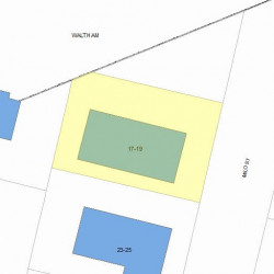 19 Milo St, Newton, MA 02465 plot plan