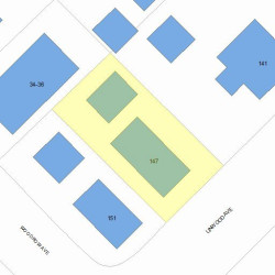 147 Linwood Ave, Newton, MA 02460 plot plan