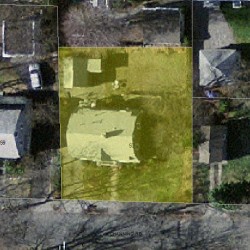 53 Channing Rd, Newton, MA 02459 aerial view